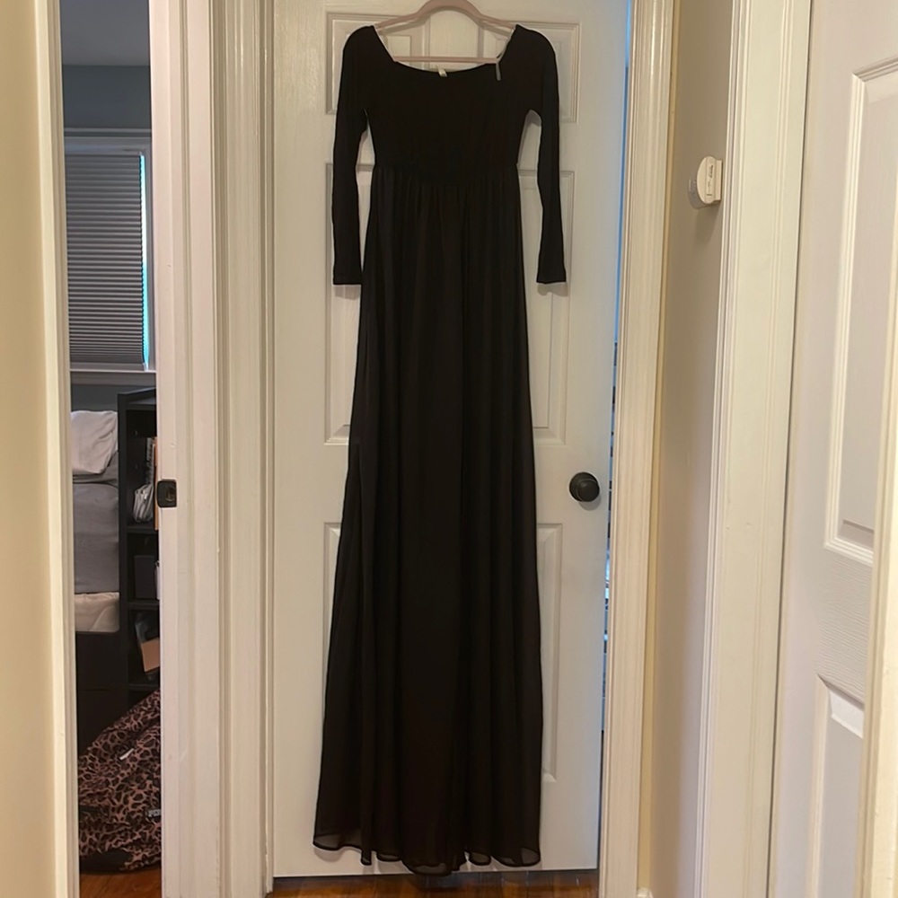 Black Maternity Gown